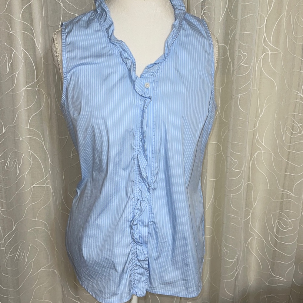 Banana Republic TailoredFit Chambray Top size 14